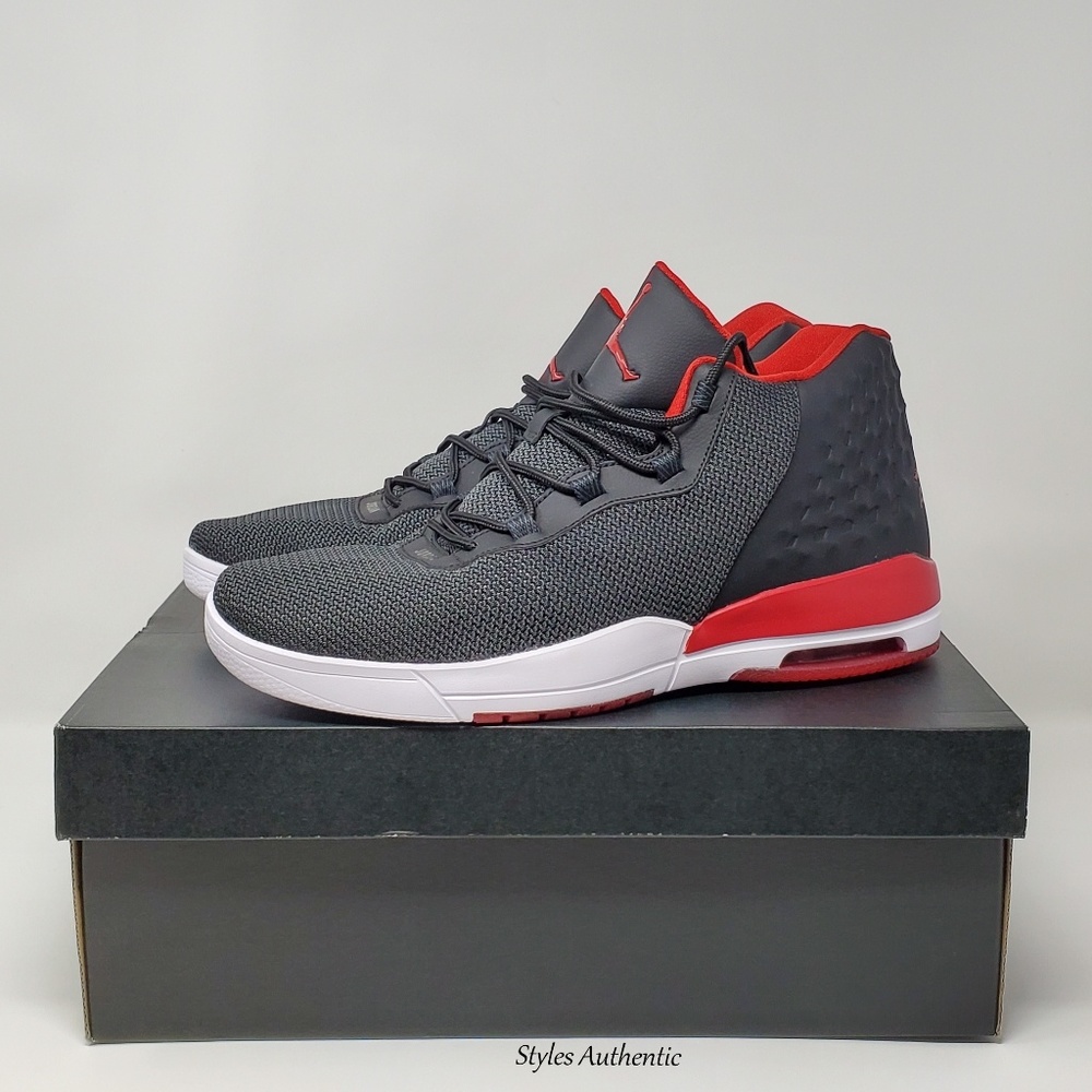 New Nike Jordan Academy Black/Gym Red/White